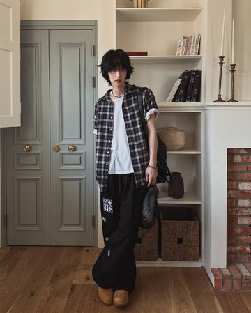 Alo summer linen checked shirt